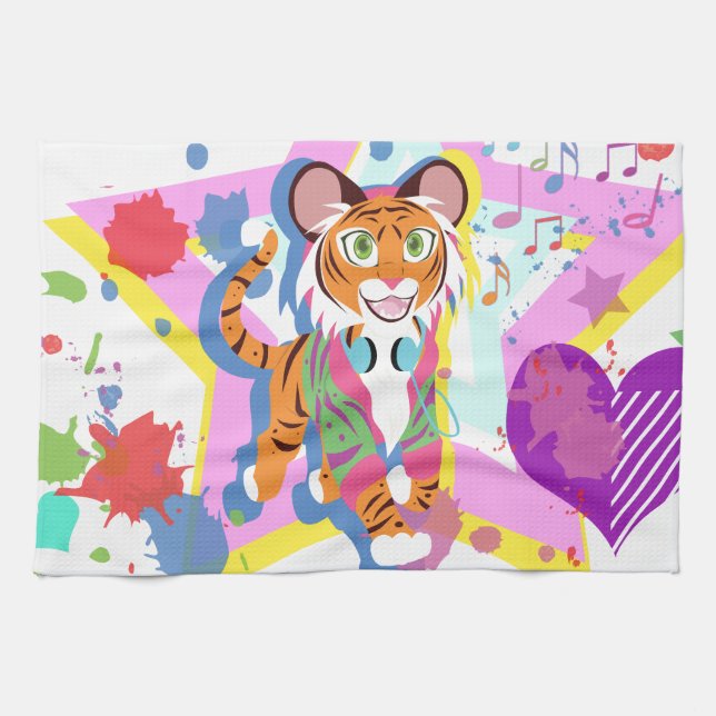 Tiger Cub Handtuch (Horizontal)