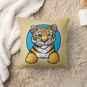 Tiger Cub KiniArt™ Throw Kissen