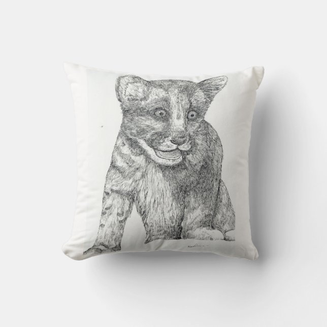 Tiger Cub Kissen (Vorderseite)