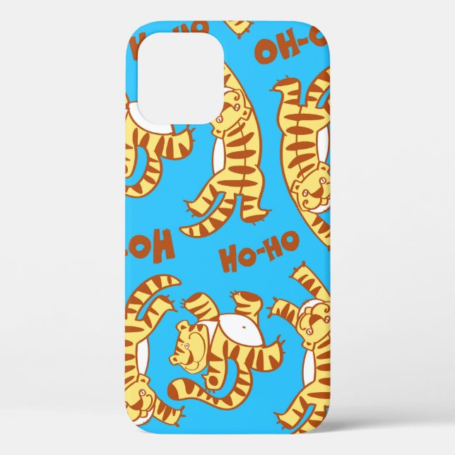 Tiger Cubs Cartoon: Funny Seamless. Case-Mate iPhone Hülle (Rückseite)