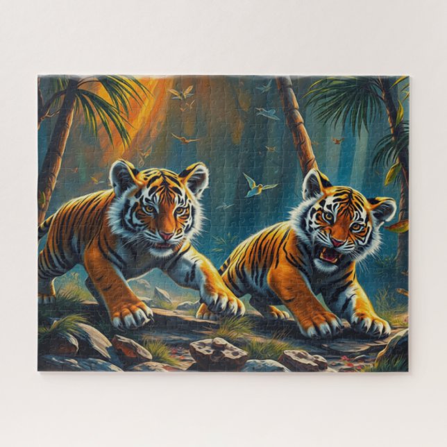 Tiger Cubs im Magischen Dschungel (Horizontal)