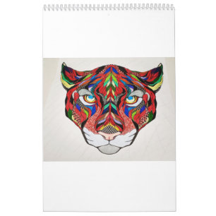 Tiger Customizable Calendar Kalender