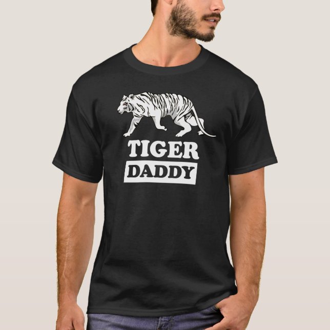 Tiger Daddy T - Shirt Vater Vater Geschenk (Vorderseite)