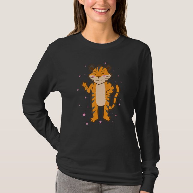 Tiger dancing Zoo big Cat T-Shirt (Vorderseite)