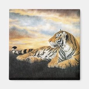 Tiger Dawn Magnet