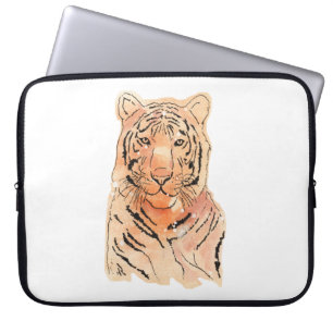 Tiger-Design auf einem Laptop-Sieb Laptopschutzhülle