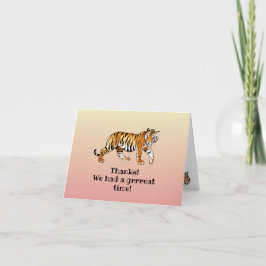 Tiger Design Dankeskarte
