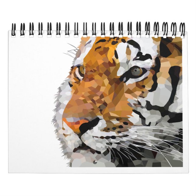 Tiger-Design Kalender (Titelbild)