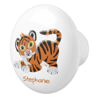 Tiger Design Personalised Keramikknauf