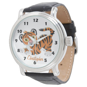 Tiger-Design personalisiert Armbanduhr
