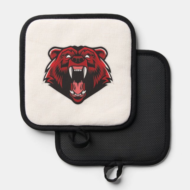 Tiger Design Topflappen (Vorderseite/Rückseite)