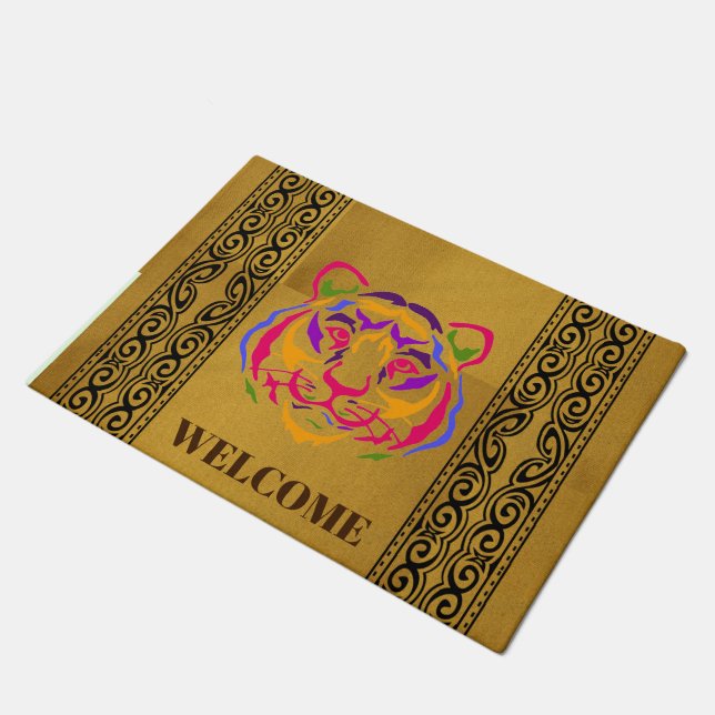 Tiger Doormat Fußmatte (Schrägansicht)