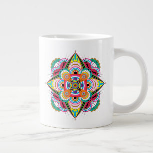 Tiger Dragon Mandala Jumbo Tasse