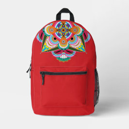 Tiger Dragon Mandala Multiprint Backpack Bedruckter Rucksack