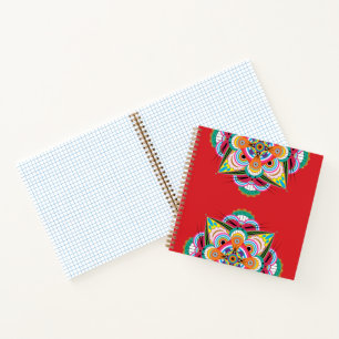 Tiger Dragon Mandala Notebook 8.5x8.5 Notizbuch