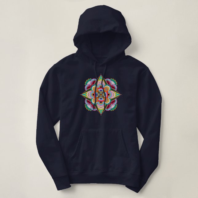 Tiger Dragon Mandala Pullover Hoodie (Design vorne)
