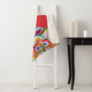 Tiger Dragon Mandala Small Sherpa Blanket Sherpadecke