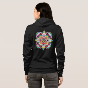 Tiger Dragon Mandala Zip Hoodie