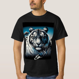 Tiger-Druck auf einem T-Shirt