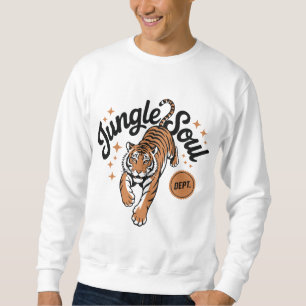 Tiger Dschungel Seele Sweatshirt