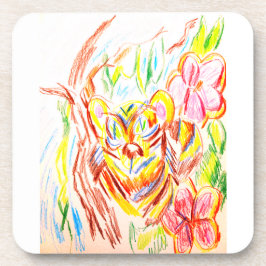 Tiger-Dschungel-Sommer Getränkeuntersetzer