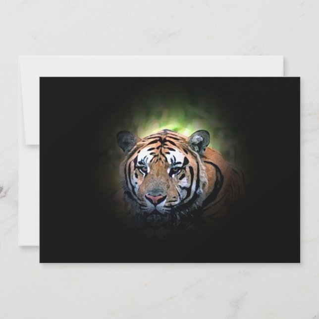 Tiger-Einladung Einladung (Vorderseite)