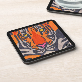 Tiger (einzeln) - Plastikuntersetzer Getränkeuntersetzer