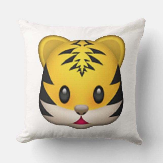 Tiger - Emoji Kissen (Vorderseite)