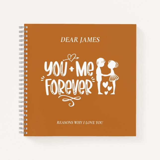 Tiger Eye Orange Gründe, warum ich Ihr Notebook Li Notizbuch (Vorderseite)