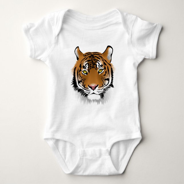 Tiger Eyes Baby Strampler (Vorderseite)