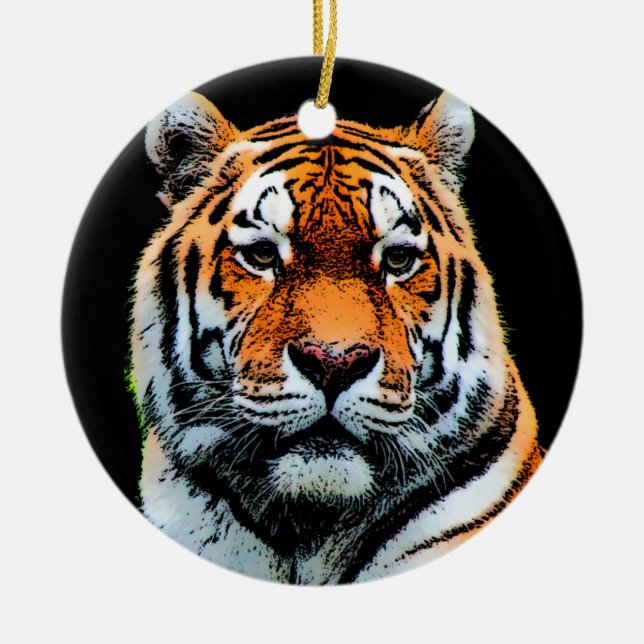 Tiger Eyes Inspiration Keramikornament (Vorne)