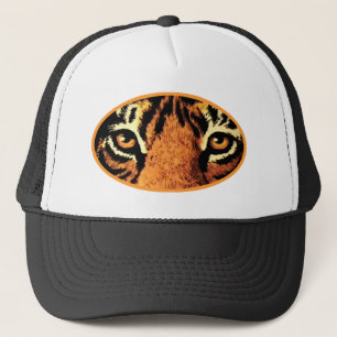 Tiger Eyes Orange The MUSEUM Zazzle Geschenke Truckerkappe