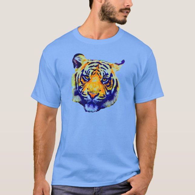 Tiger Eyes Pop Art T-Shirt (Vorderseite)