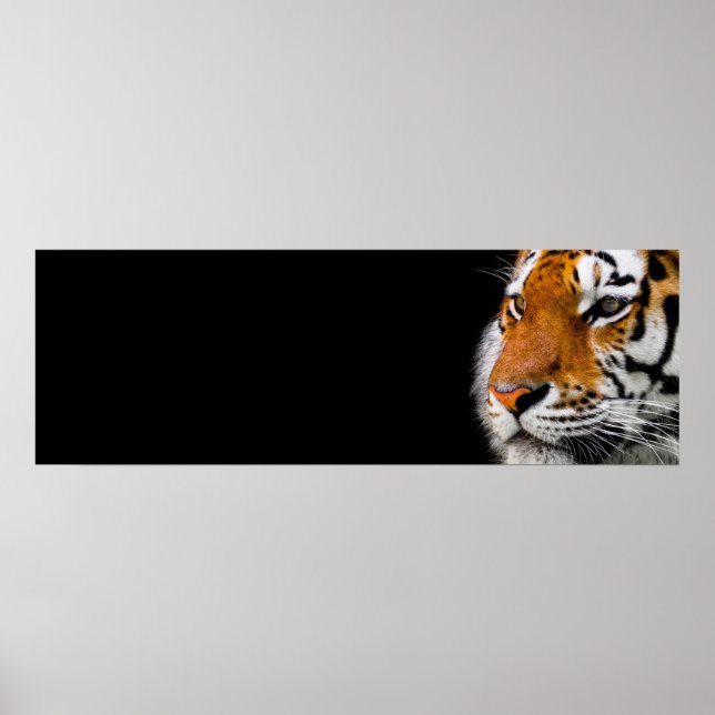 Tiger Eyes Wild Animal Art Courage Leadership Poster (Vorne)