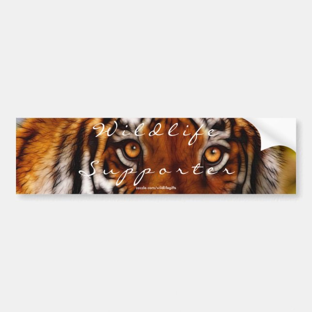 TIGER EYES Wildlife Supporter-Aufkleber Autoaufkleber (Vorne)
