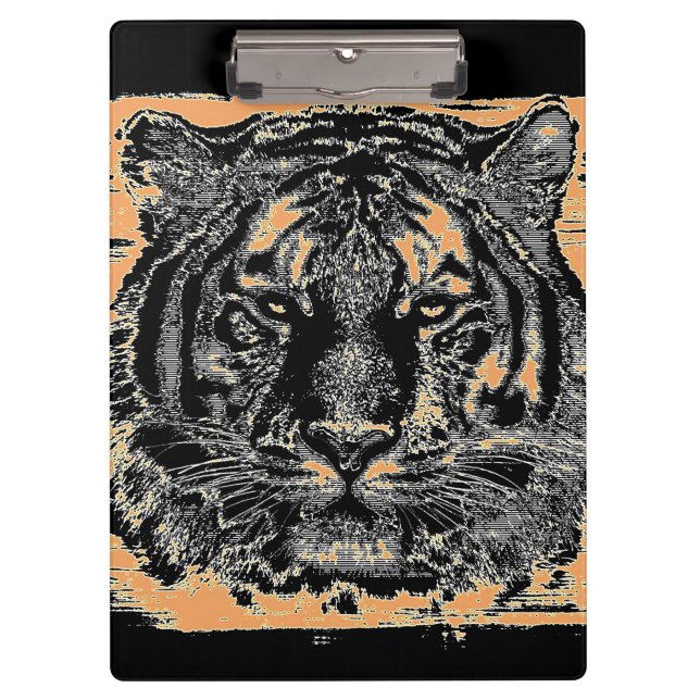 Tiger Face #6 Klemmbrett (Vorderseite)
