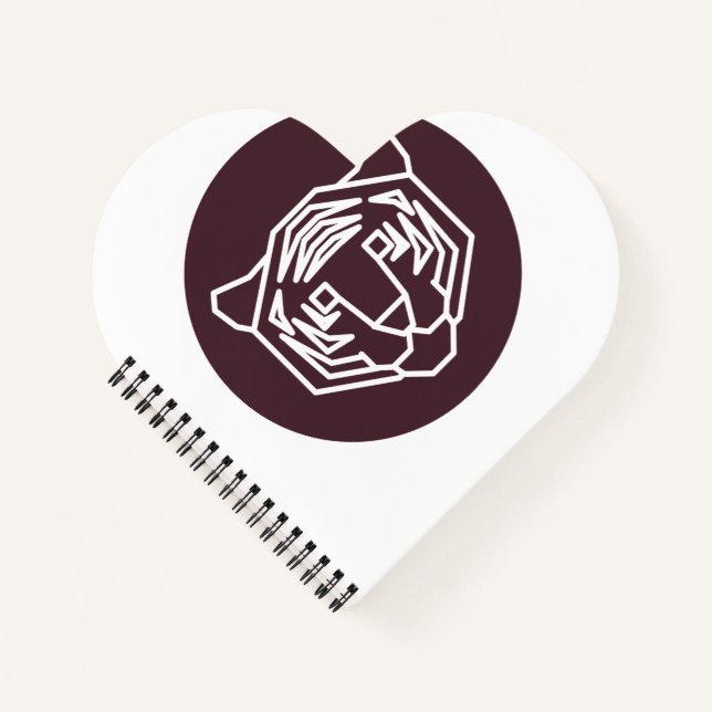 Tiger Face Abzeichen Notizbuch (Vorderseite)