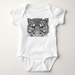 Tiger Face Baby Strampler