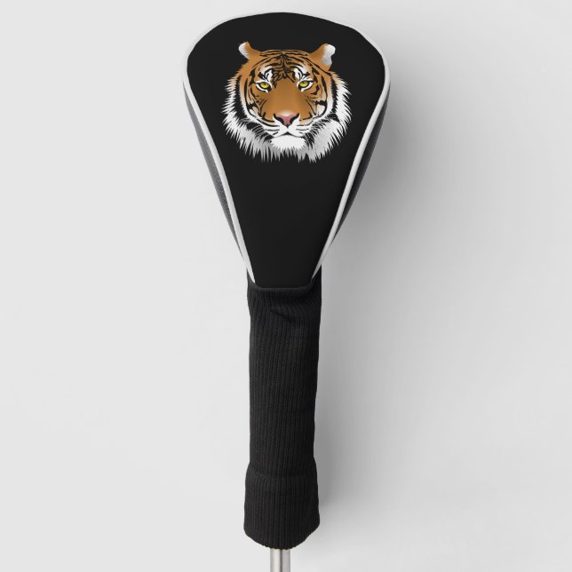 Tiger Face Golf Head Cover Golf Headcover (Vorderseite)