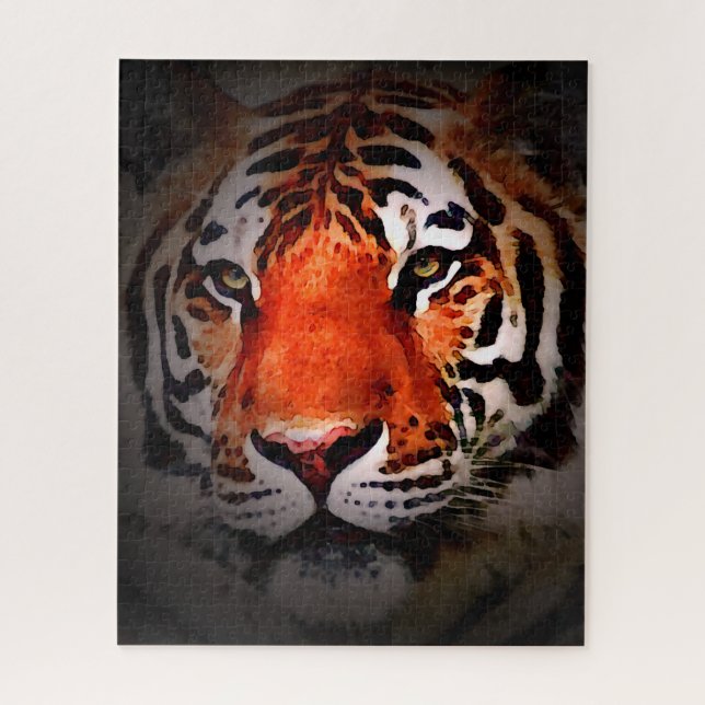 Tiger Face Motivational Artwork (Vertikal)