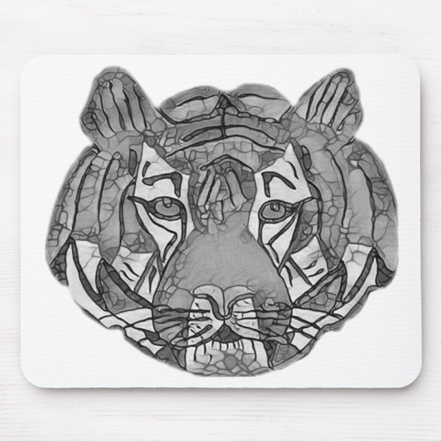Tiger Face Mousepad (Vorne)