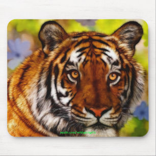 Tiger Face Tapis de souris de la faune