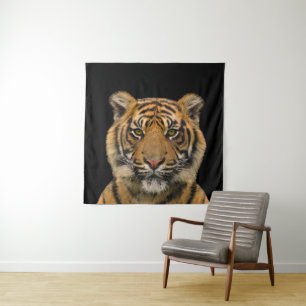 Tiger Face Wandteppich