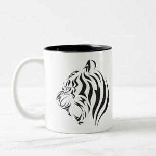Tiger Face Zweifarbige Tasse