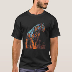 Tiger Fantasy Artwork Architektur Art Tiermodell T-Shirt