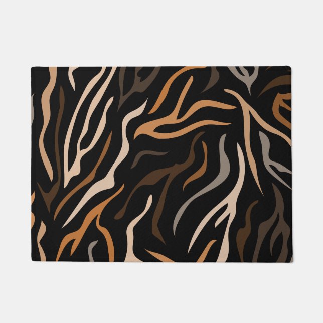 Tiger-Farbmuster Fußmatte (Vorderseite)