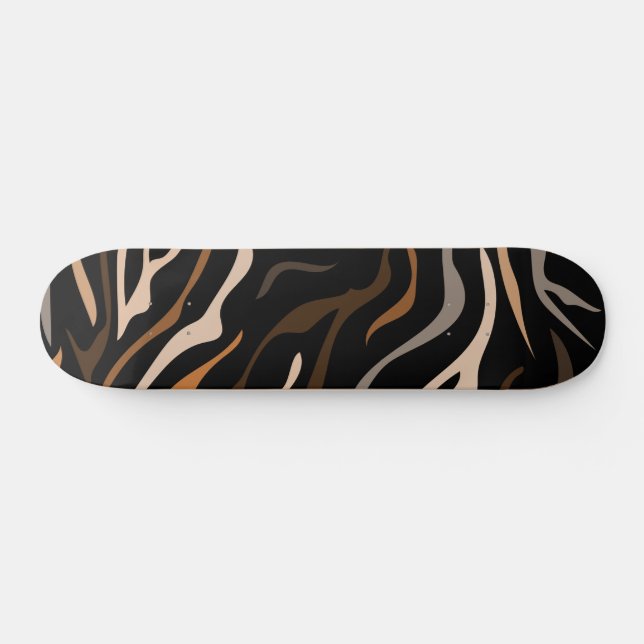 Tiger-Farbmuster Skateboard (Horizontal)