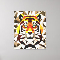 Tiger Fearful Symmetry Geometric Art