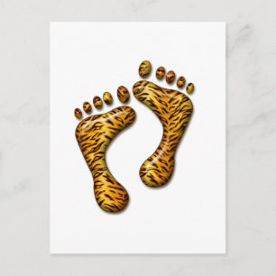 Tiger Feet Postkarte