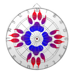 Tiger Feet Print Metal Cage Dartboard Dartscheibe